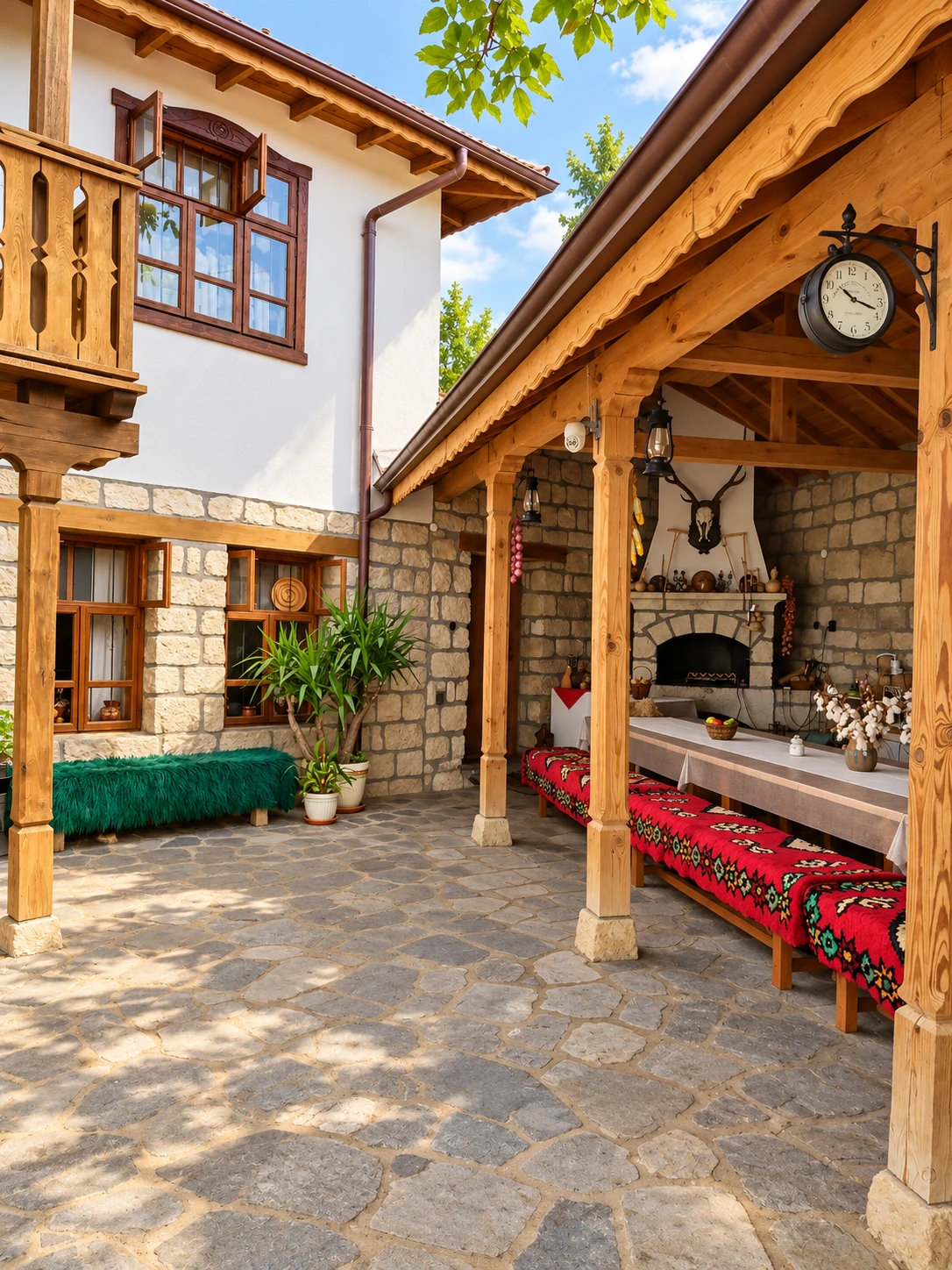 Дворът и лятната механа
